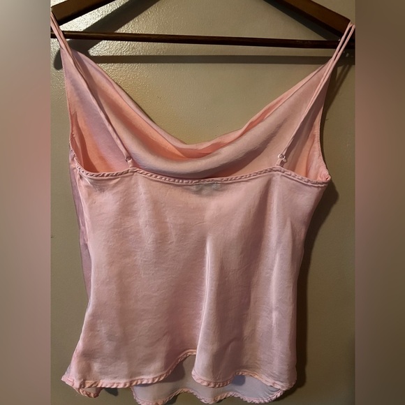 Blue life drape neck cami tank top size medium pink - Picture 4 of 8